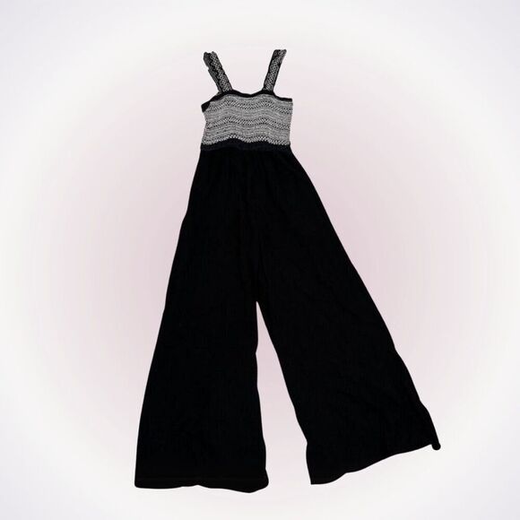 miami black jumpsuit with elastic top | Sz S - Picture 1 of 4